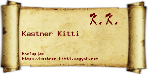 Kastner Kitti névjegykártya